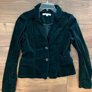 Emerald velvety blazer